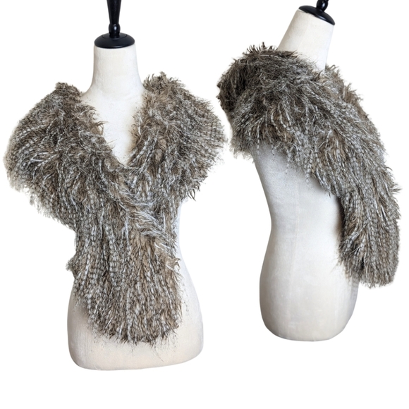 Vintage Faux Fur Shoulder Shawl Dixie Divas Women's One Size - Picture 1 of 9